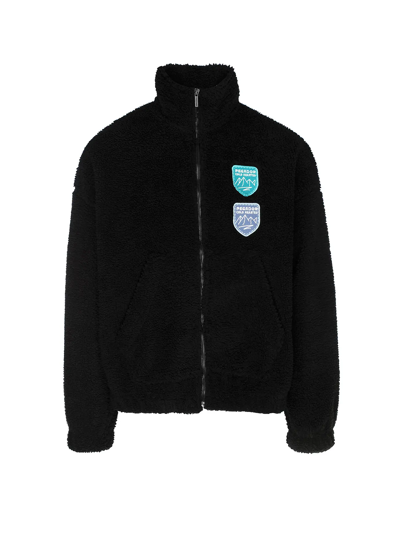 PEGADOR | Jacke in Felloptik | schwarz